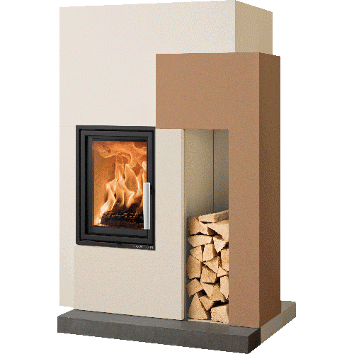 Solde moins 40 % cheminée à bois Haas Sohn Ascim II